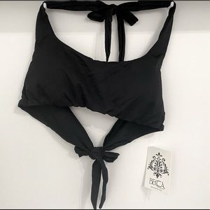 Black bikini top